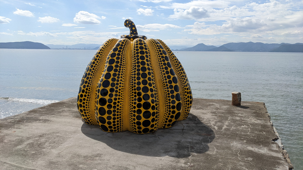 Yayoi Kusama's Pumpkin Sculpture in Japan Is Damaged by Typhoon
