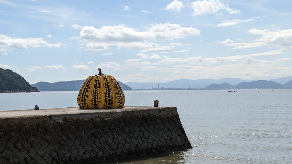Yayoi Kusama Sculpture of Pumpkin Damaged in Typhoon –