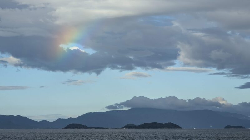 Rainbow over Oshima